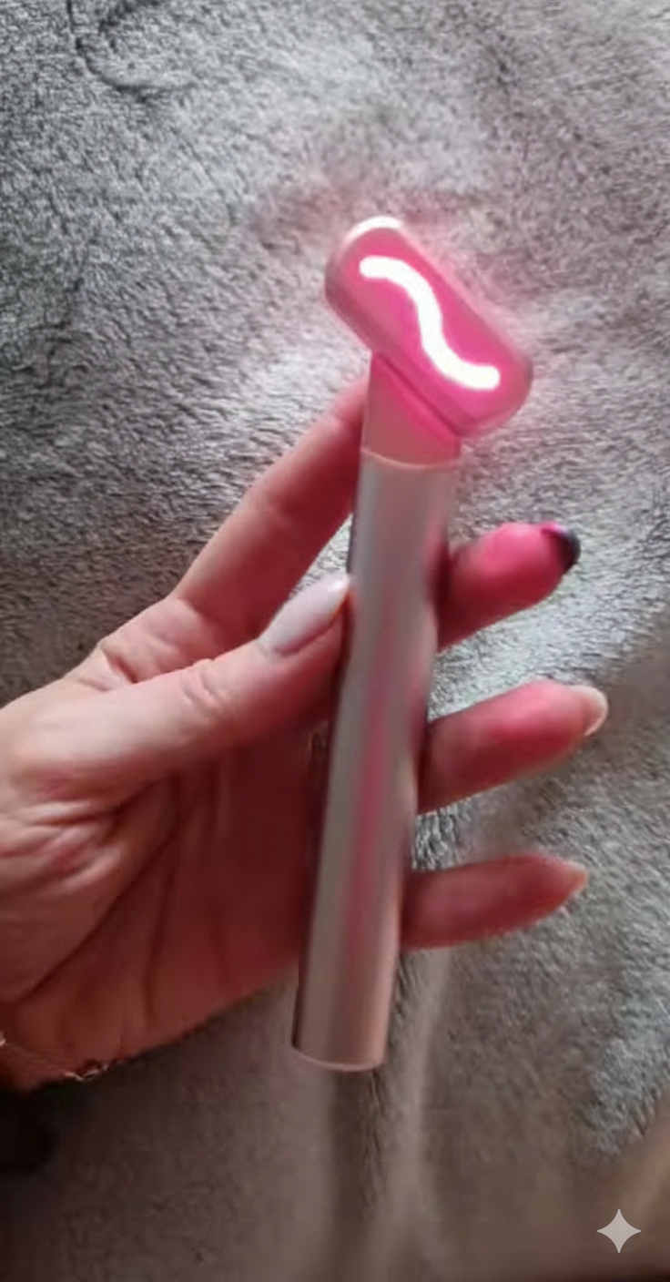 Dispositivo Lifting Viso EMS con Luce Rossa – Massaggiatore Anti-Rughe e Tonificante per Collo e Occhi