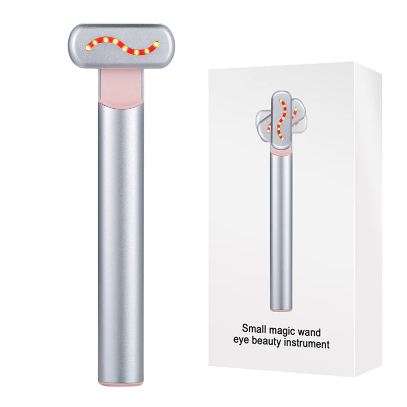 Dispositivo Lifting Viso EMS con Luce Rossa – Massaggiatore Anti-Rughe e Tonificante per Collo e Occhi